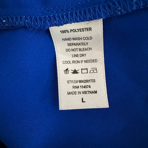 Pleione Women's Blue Tank Top - Picture 4 of 4